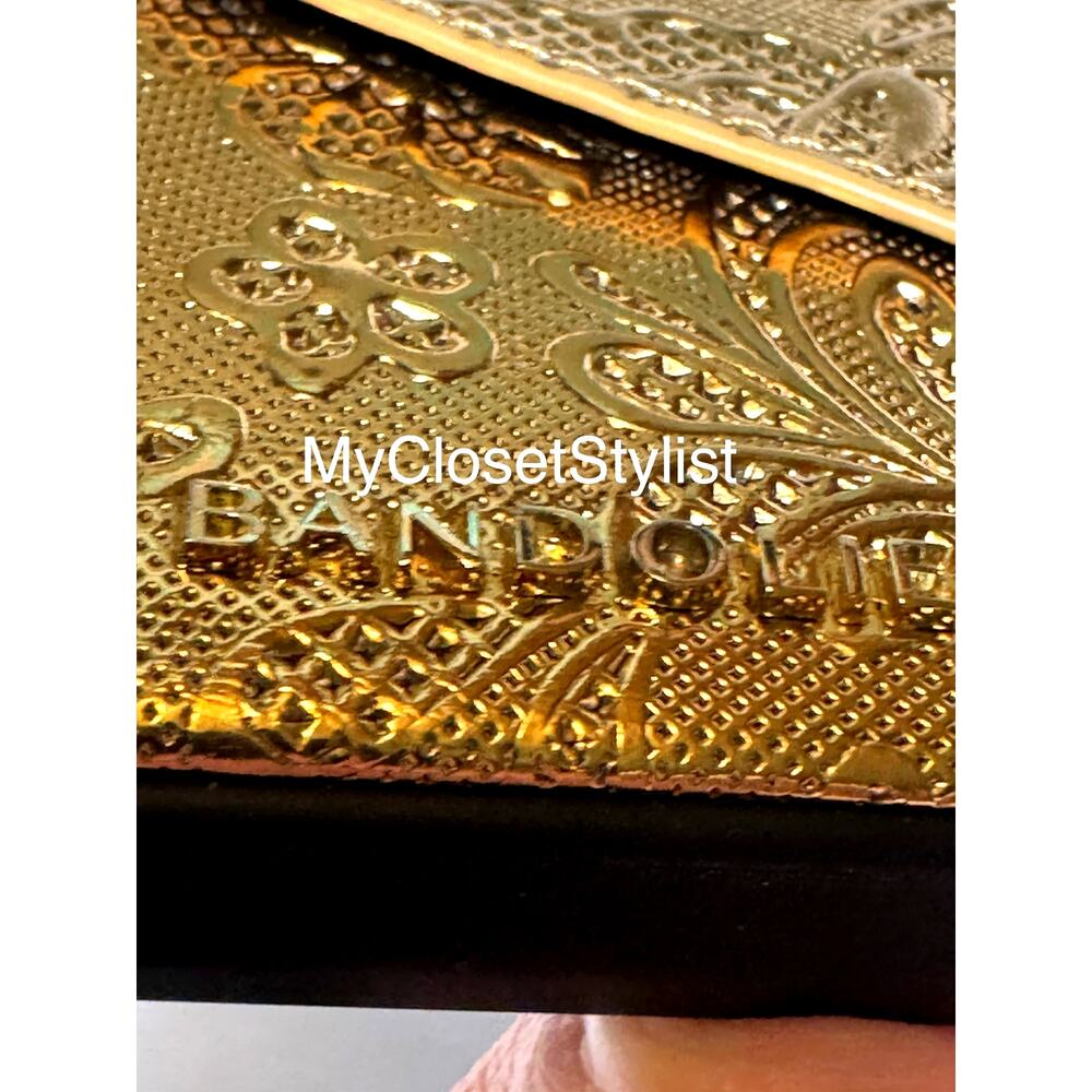 NEW! Gold Embossed Bandolier 2Pc Luxury Case iphone 13 Set Purse RARE LIMITED Ed - Picture 3 of 4